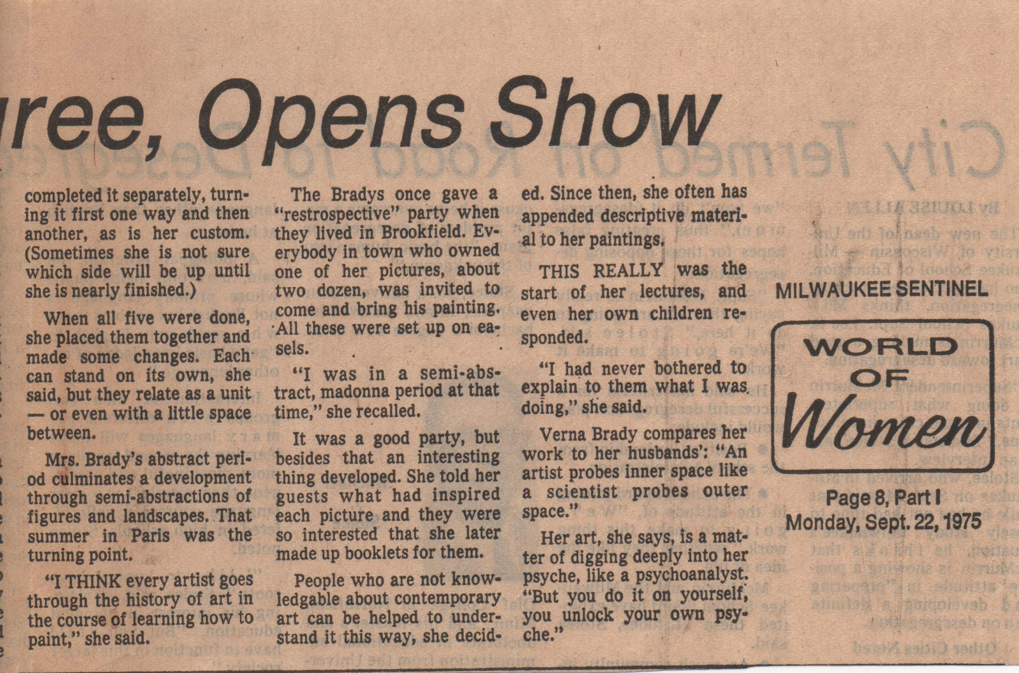 Articles Milwaukee period